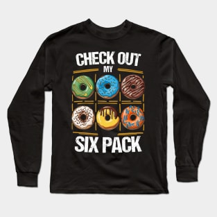 Colorful Donut Delights for Sweet Lovers Long Sleeve T-Shirt